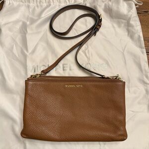 A12 - Michael Kors Luggage Pebble Leather Crossbody Bag